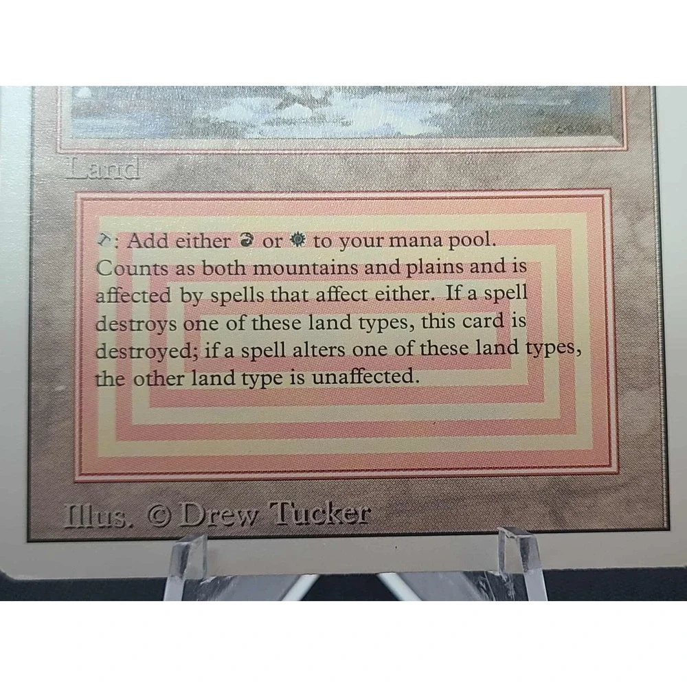 Magic the Gathering Plateau – Revised Edition (1994) Dual Land – Played‎